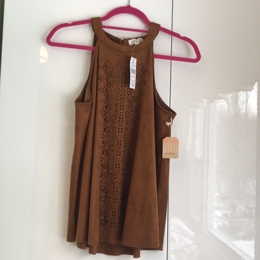 Velvet halter top